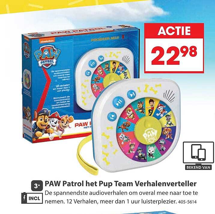 PAW Patrol het Pup Team Verhalenverteller
