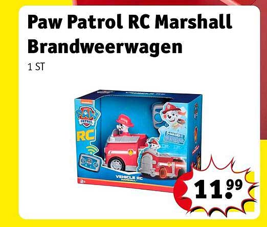 Paw Patrol RC Marshall Brandweerwagen