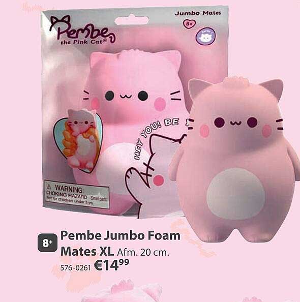 Pembe Jumbo Foam Mates XL Afm. 20 cm.