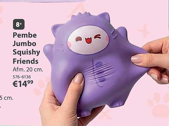 Pembe Jumbo Squishy Friends