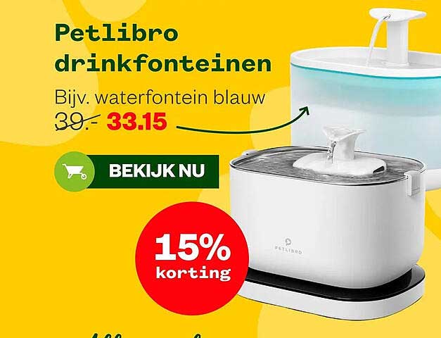 Petlibro drinkfonteinen