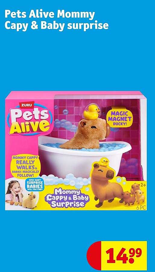Pets Alive Mommy Capy & Baby surprise