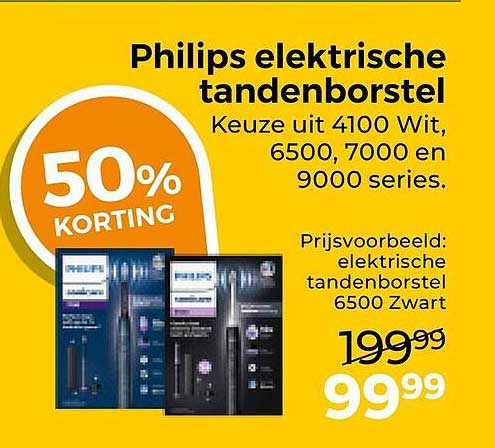 Philips elektrische tandenborstel 50% korting