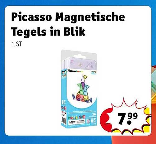Picasso Magnetische Tegels in Blik