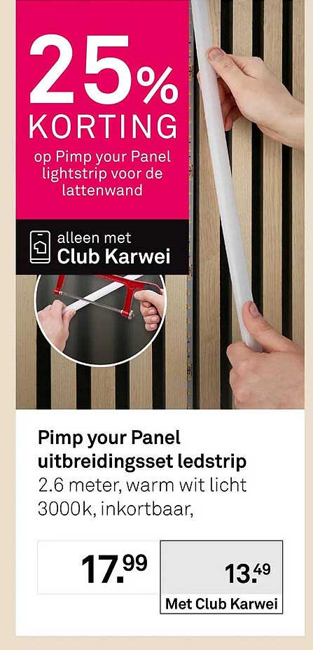 Pimp your Panel uitbreidingsset ledstrip