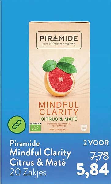Piramide Mindful Clarity Citrus & Maté 20 Zakjes