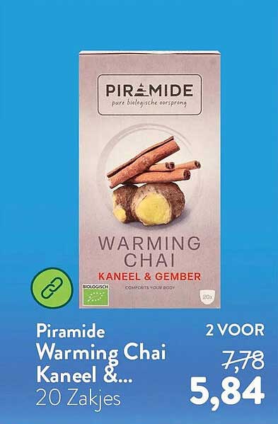 Piramide Warming Chai Kaneel &... 20 Zakjes 2 VOOR