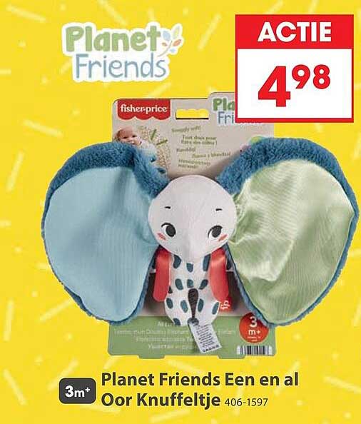 Planet Friends Een en al Oor Knuffeltje