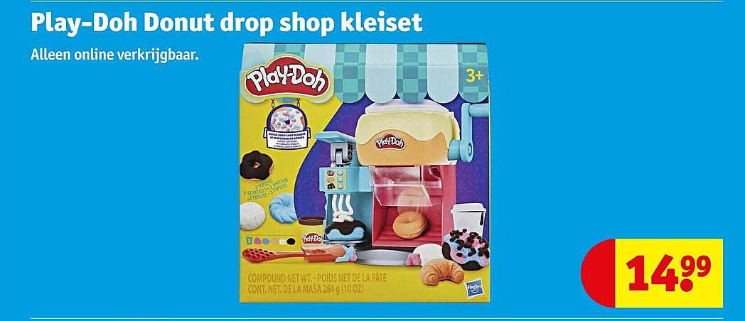 Play-Doh Donut drop shop kleiset Alleen online verkrijgbaar.