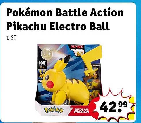 Pokémon Battle Action Pikachu Electro Ball