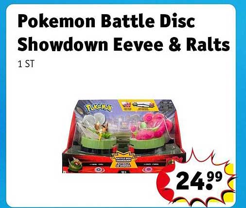 Pokemon Battle Disc Showdown Eevee & Ralts 1 ST