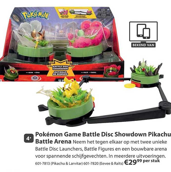 Pokémon Game Battle Disc Showdown Pikachu Battle Arena