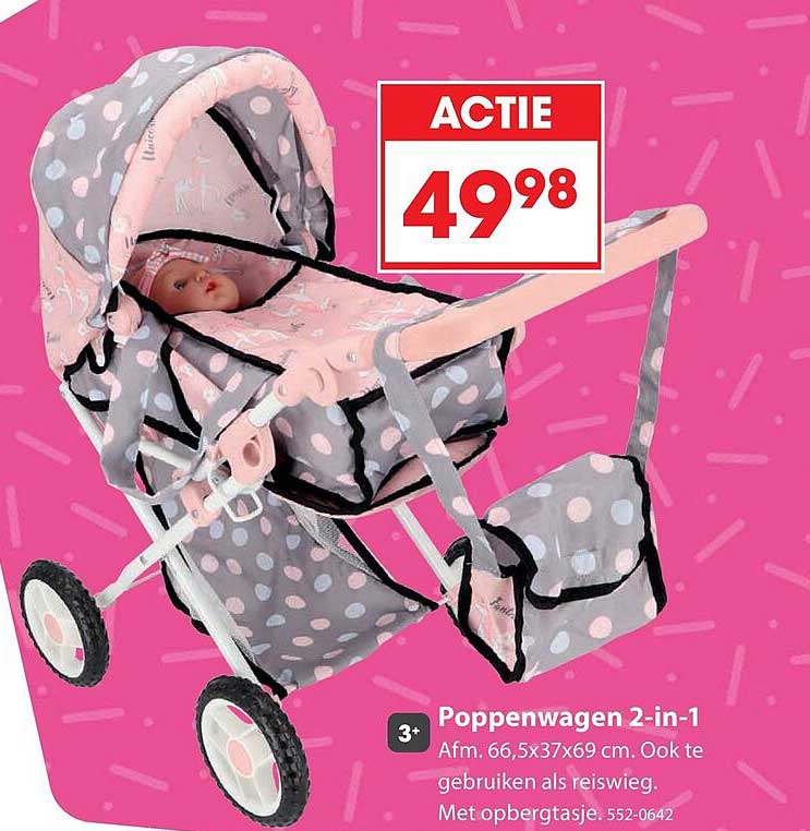 Poppenwagen 2-in-1