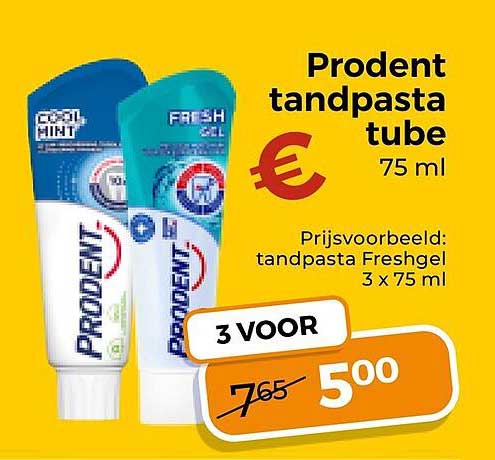 Prodent tandpasta tube 75 ml 3 VOOR