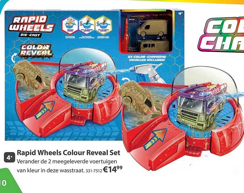 Rapid Wheels Colour Reveal Set
