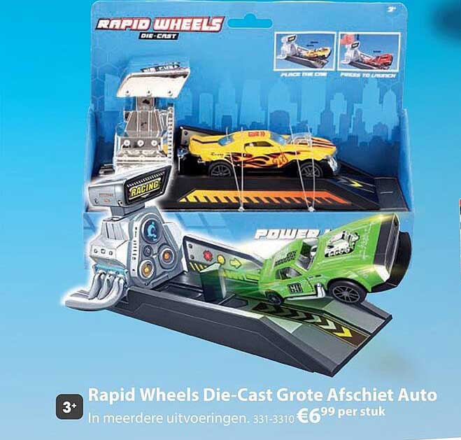 Rapid Wheels Die-Cast Grote Afscheit Auto