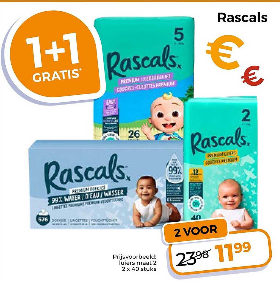 Rascals 1+1 gratis