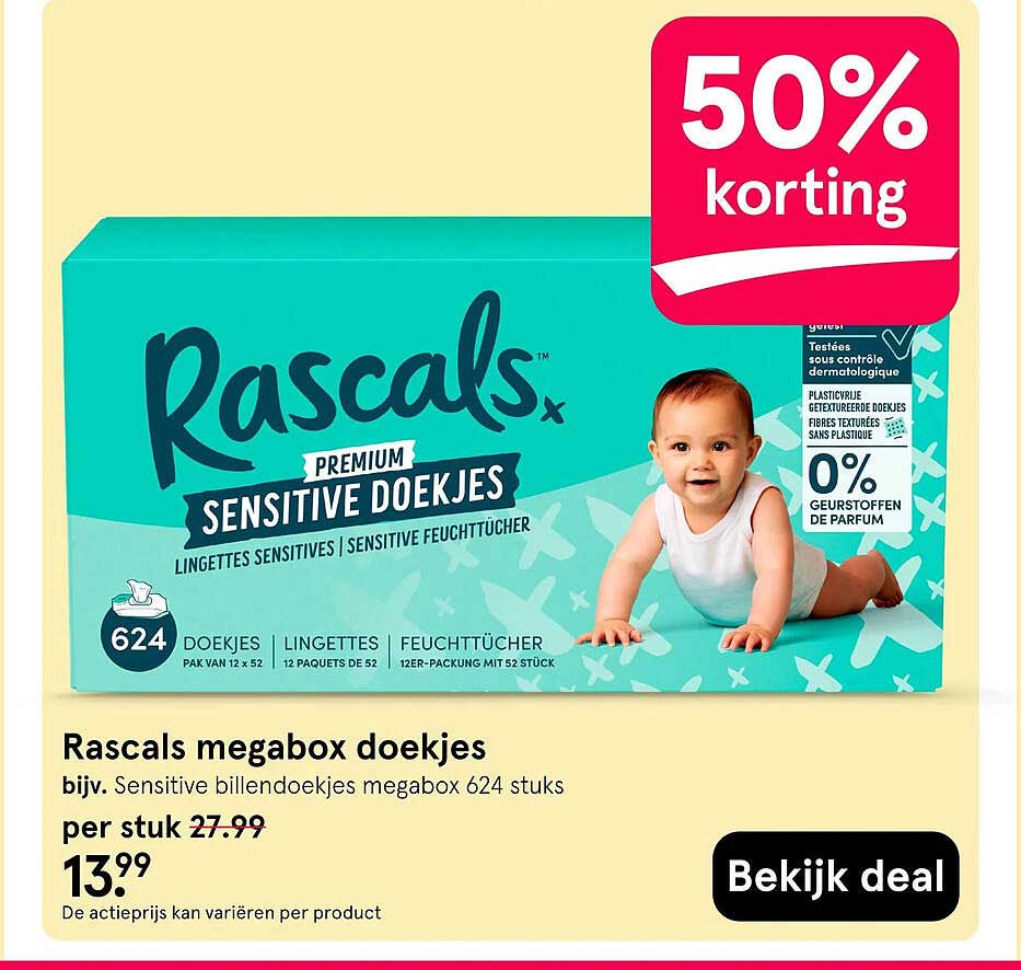Rascals megabox doekjes