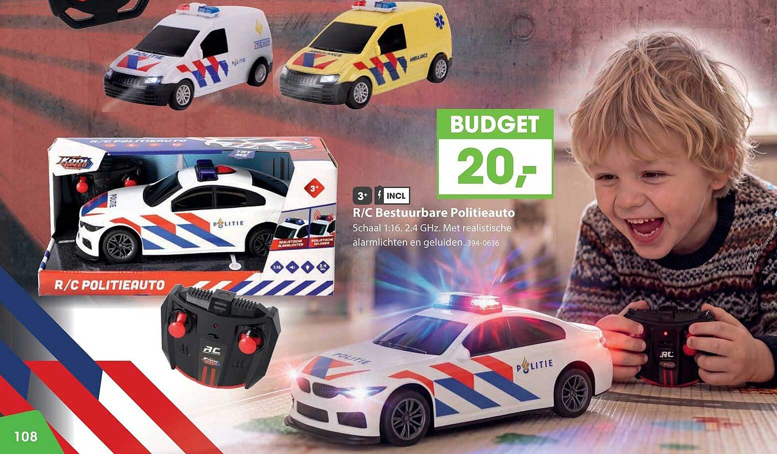 R/C Bestuurbare Politieauto