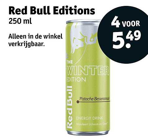 Red Bull Editions 250 ml Alleen in de winkel verkrijgbaar.