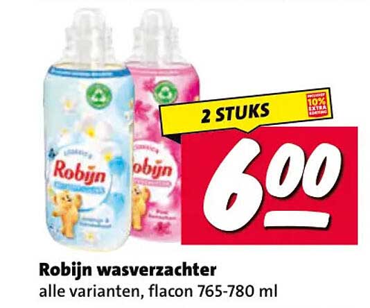 Robijn wasverzachter 2 stuks