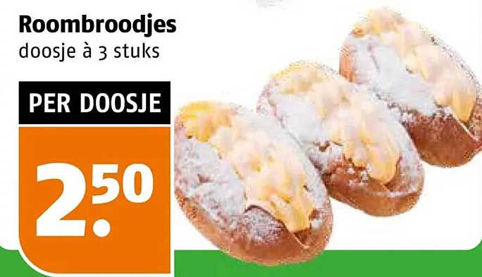 Roombroodjes doosje à 3 stuks