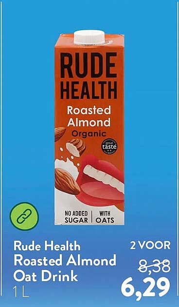Rude Health Roasted Almond Oat Drink 1 L