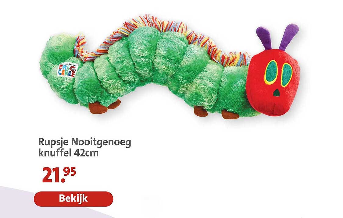 Rupsje Nooitgenoeg knuffel 42cm