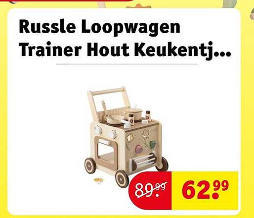 Russle Loopwagen Trainer Hout Keukentj...