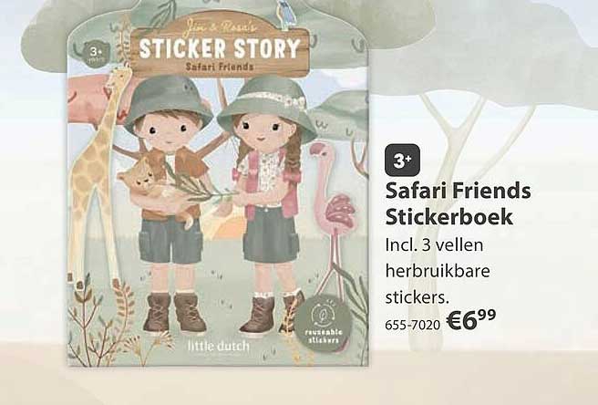 Safari Friends Stickerboek