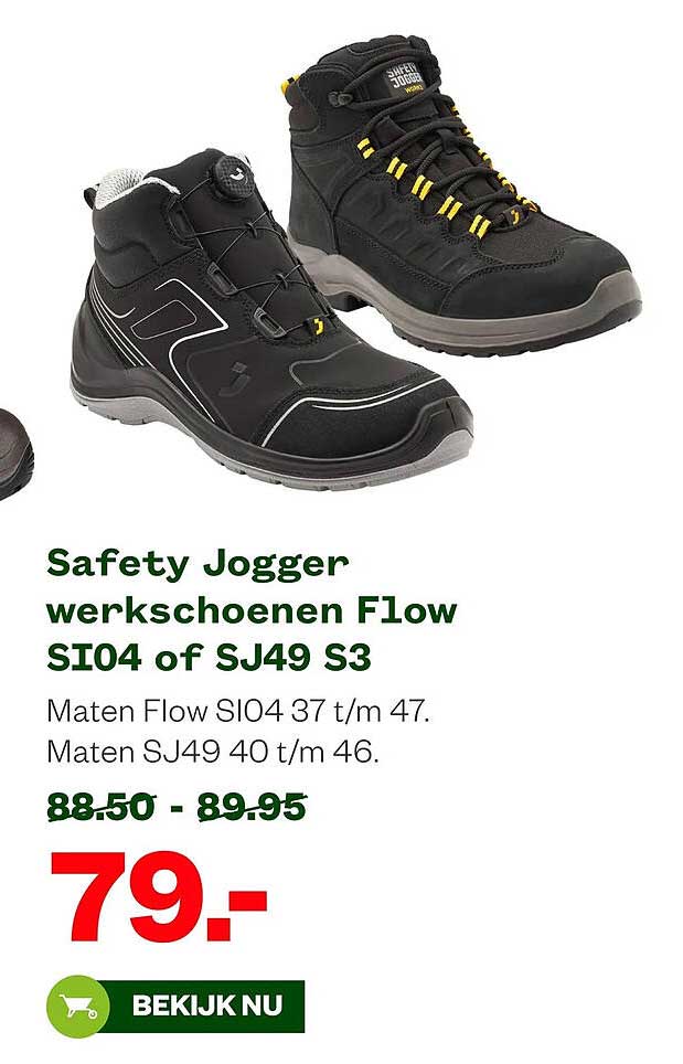 Safety Jogger werkschoenen Flow SI04 of SJ49 S3