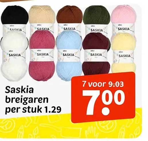 Saskia breigaren per stuk