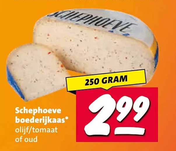 Schephoeve boederijkaas* olijf/tomaat of oud 250 gram