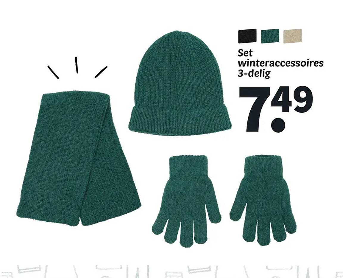 Set winteraccessoires 3-delig