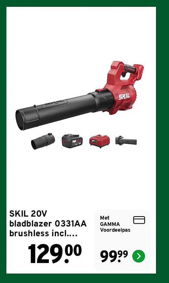 SKIL 20V bladblazer 0331AA brushless incl….