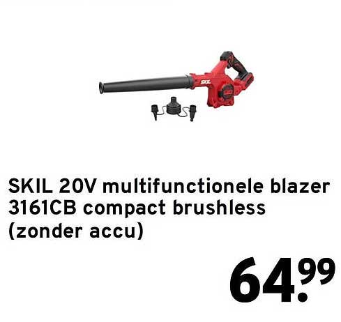 SKIL 20V multifunctionele blazer 3161CB compact brushless (zonder accu)