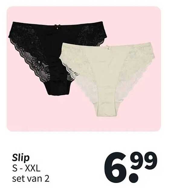 Slip S - XXL set van 2