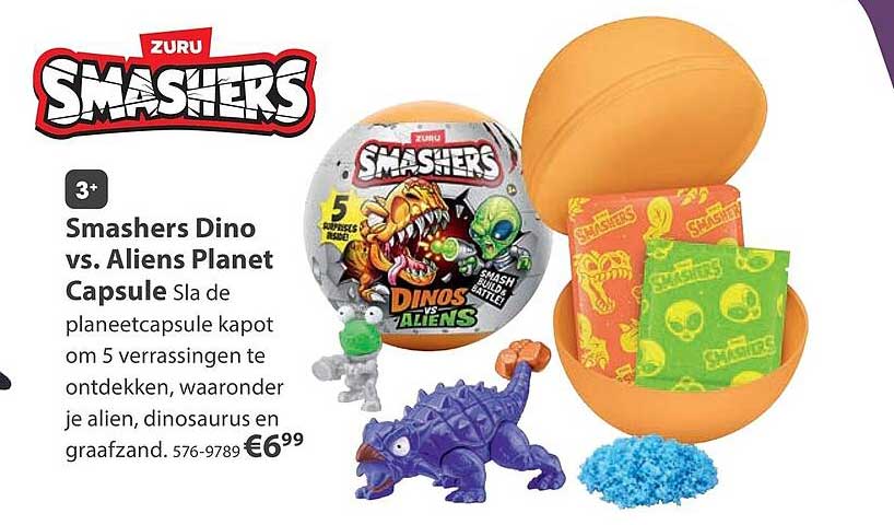 Smashers Dino vs. Aliens Planet Capsule