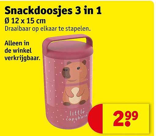 Snackdoosjes 3 in 1