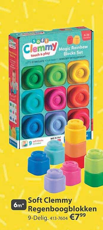 Soft Clemmy Regenboogblokken