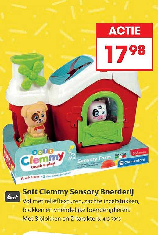 Soft Clemmy Sensory Boerderij ACTIE 17,98