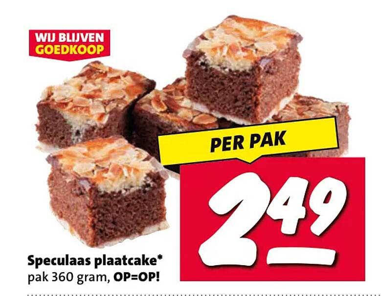 Speculaas plaatcake* per pak