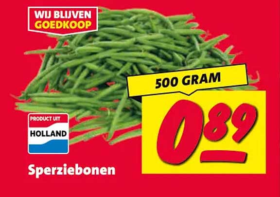 Sperziebonen 500 GRAM