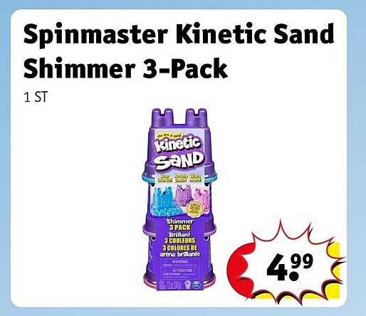 Spinmaster Kinetic Sand Shimmer 3-Pack