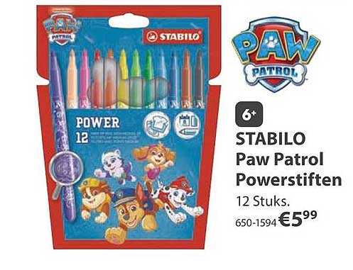 STABILO Paw Patrol Powerstiften 12 Stuks
