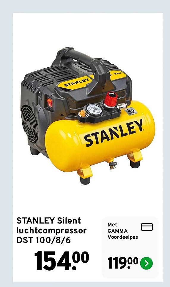 STANLEY Silent luchtcompressor DST 100/8/6