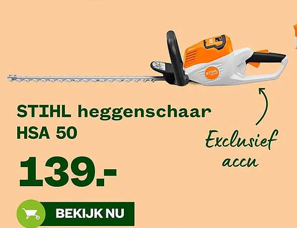 STIHL heggenschaar HSA 50 - Exclusief accu
