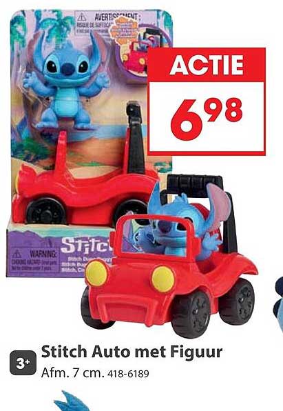 Stitch Auto met Figuur