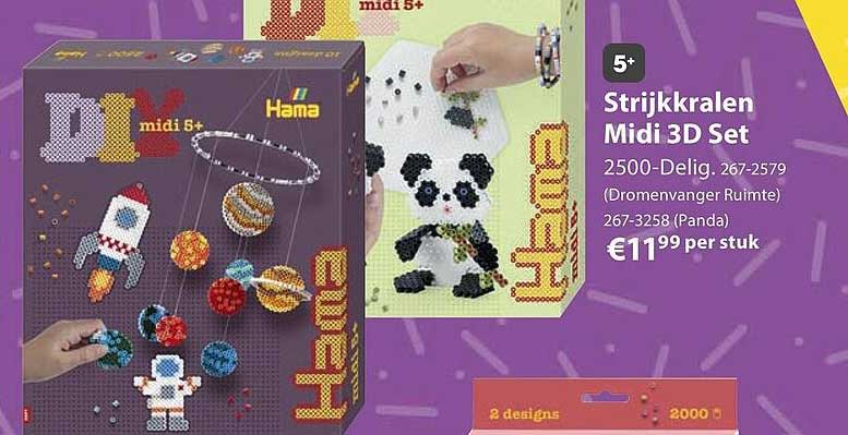 Strijkkralen Midi 3D Set