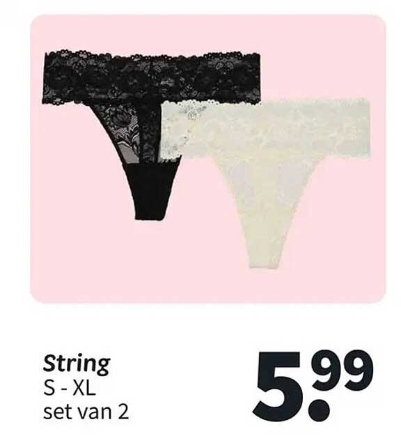 String S - XL set van 2